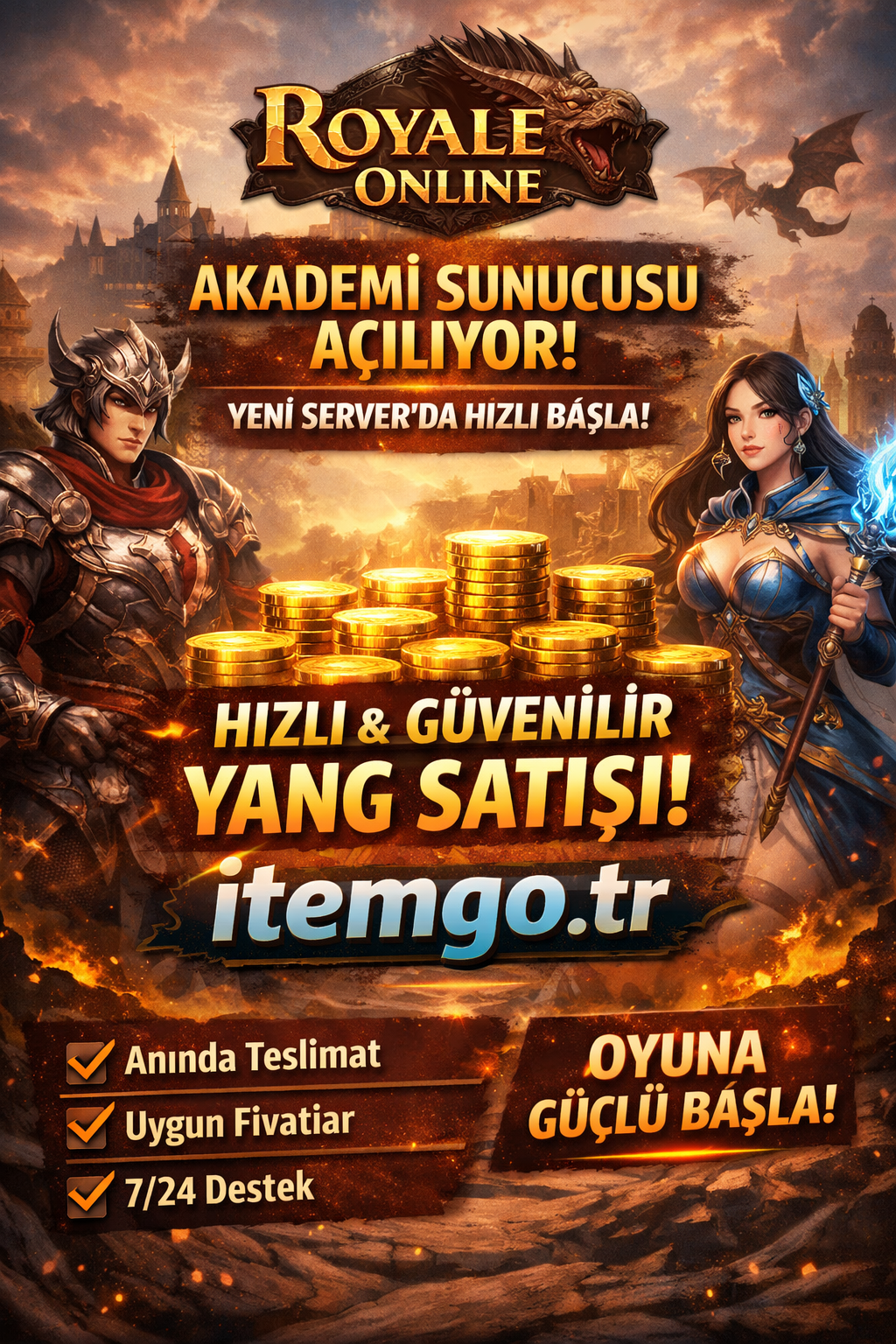 Royale Online Akademi Sunucusu Açılıyor: Yeni Server’da Hızlı Başlamak İçin Yang Rehberi